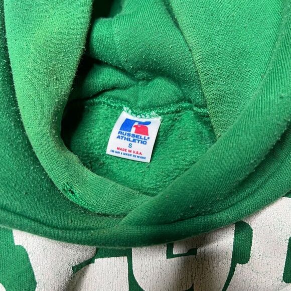 Vintage 80s Russell Athletic High School Green Hoodie Small - Picture 6 of 7